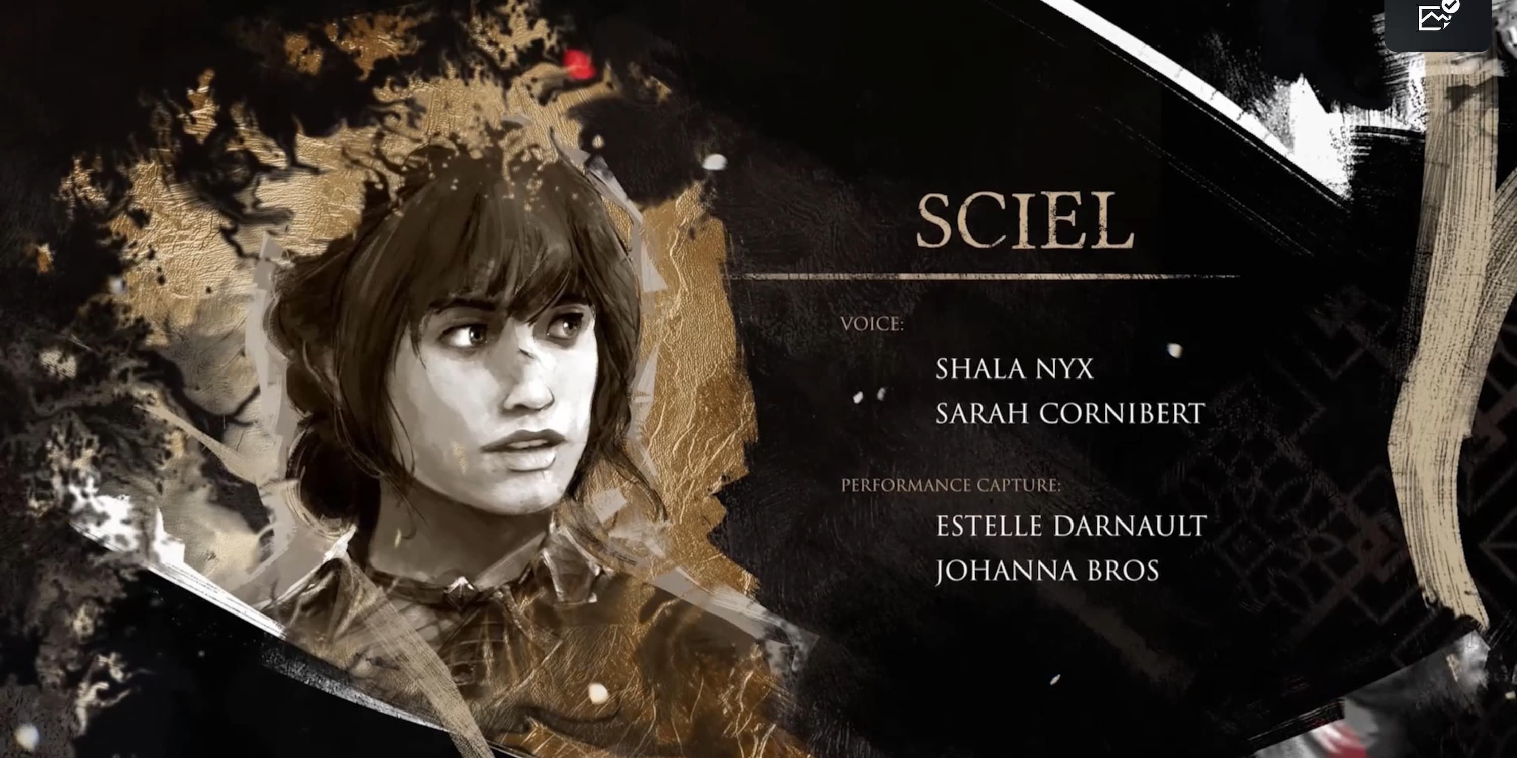 Screenshot of Sciel's art in Clair Obscur 