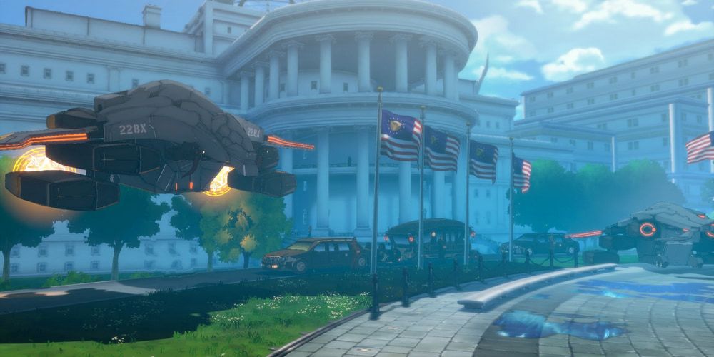 Image of White House Reborn stage in Guilty Gear