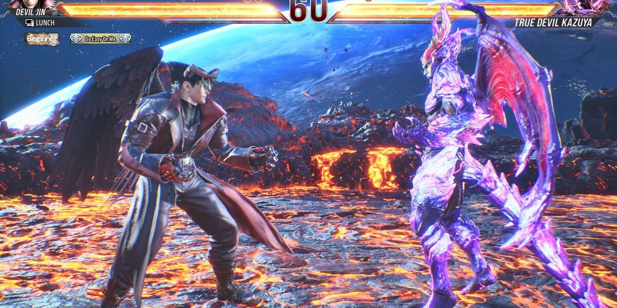 Screenshot of the Meteor stage in Tekken 8