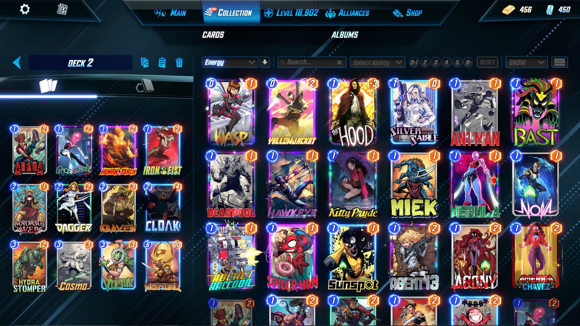 The decklist for the second Hydra Stomper deck. 
