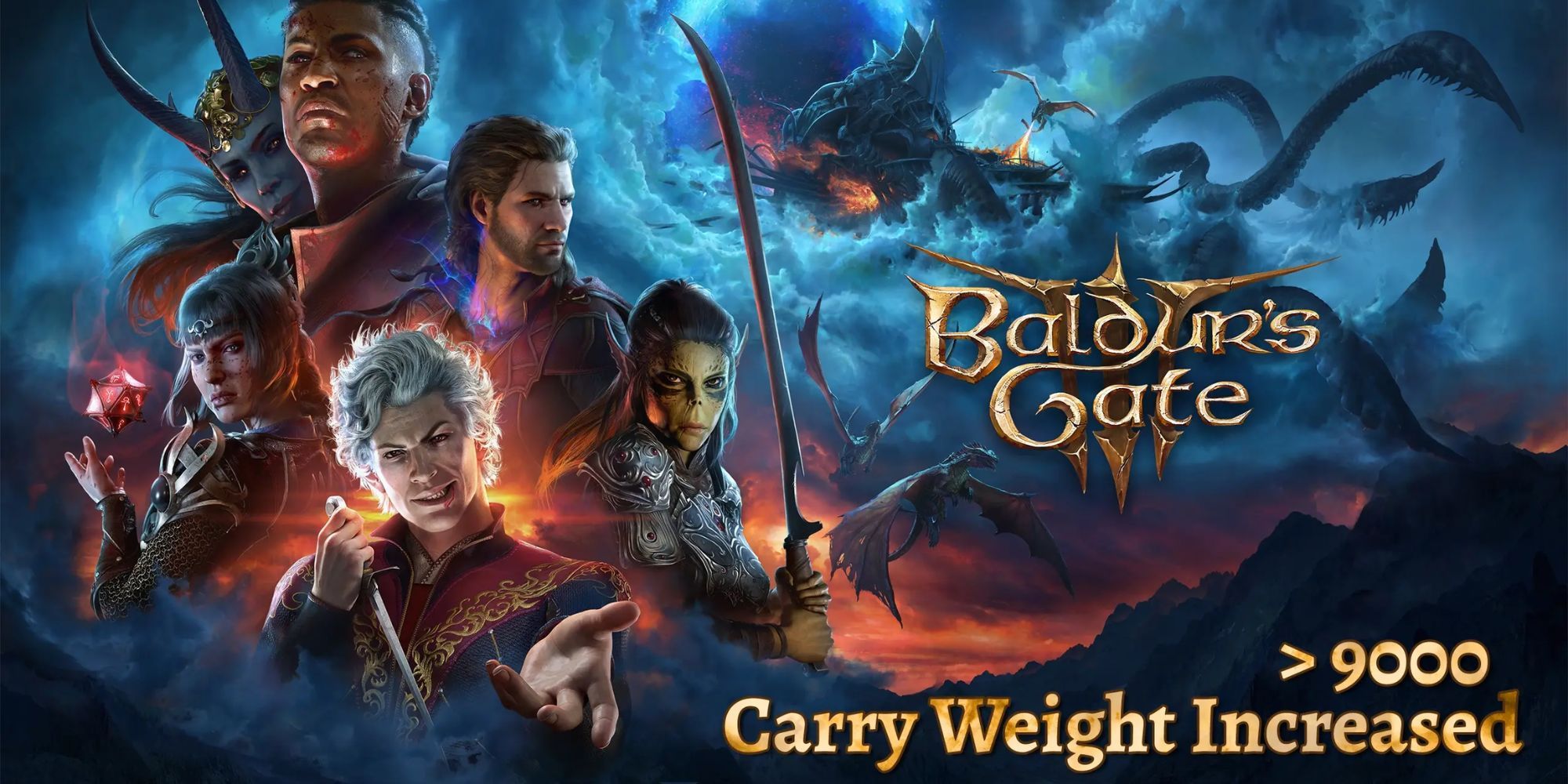 Carry Weight Increased mod cover image for BG3