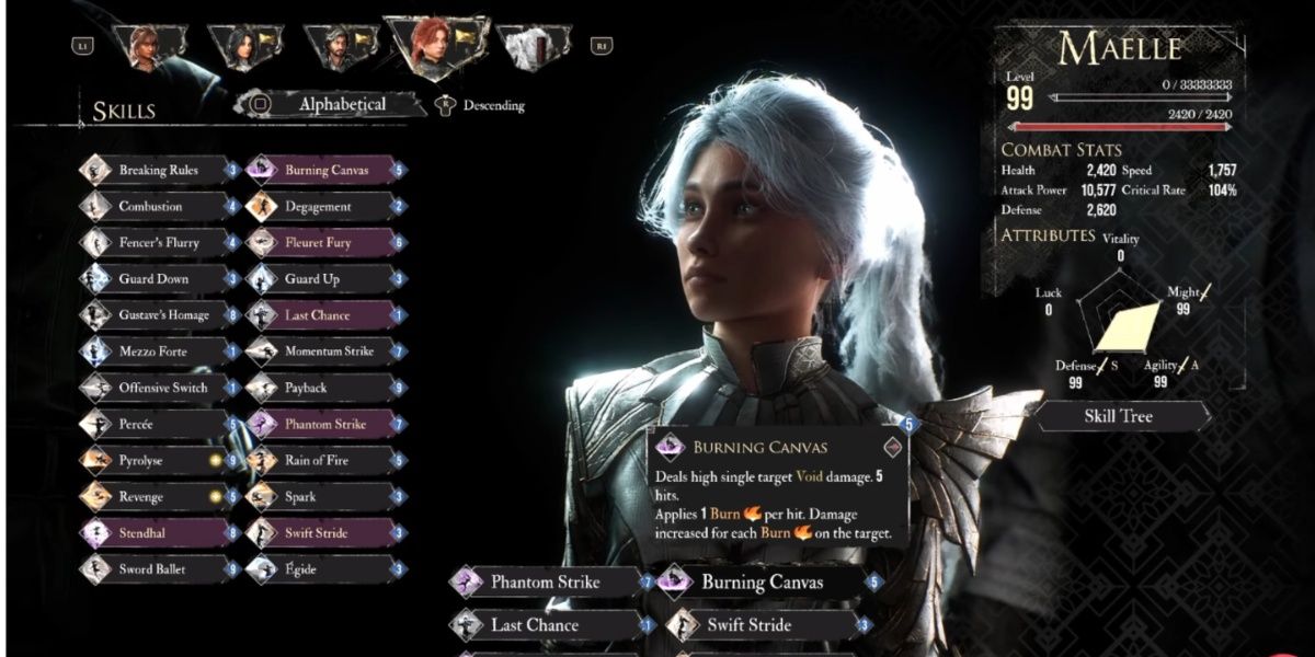 Maelle's Burning Canvas in Clair Obscur: Expedition 33