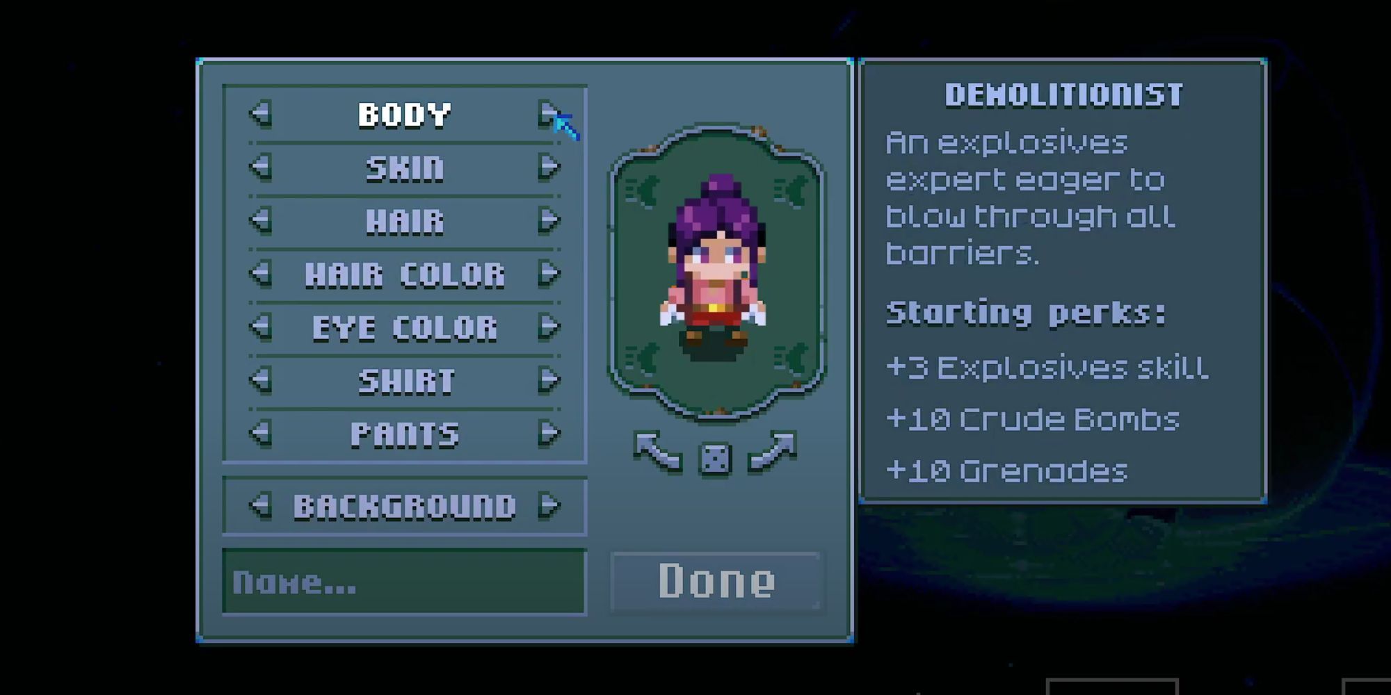 Core Keeper character creation