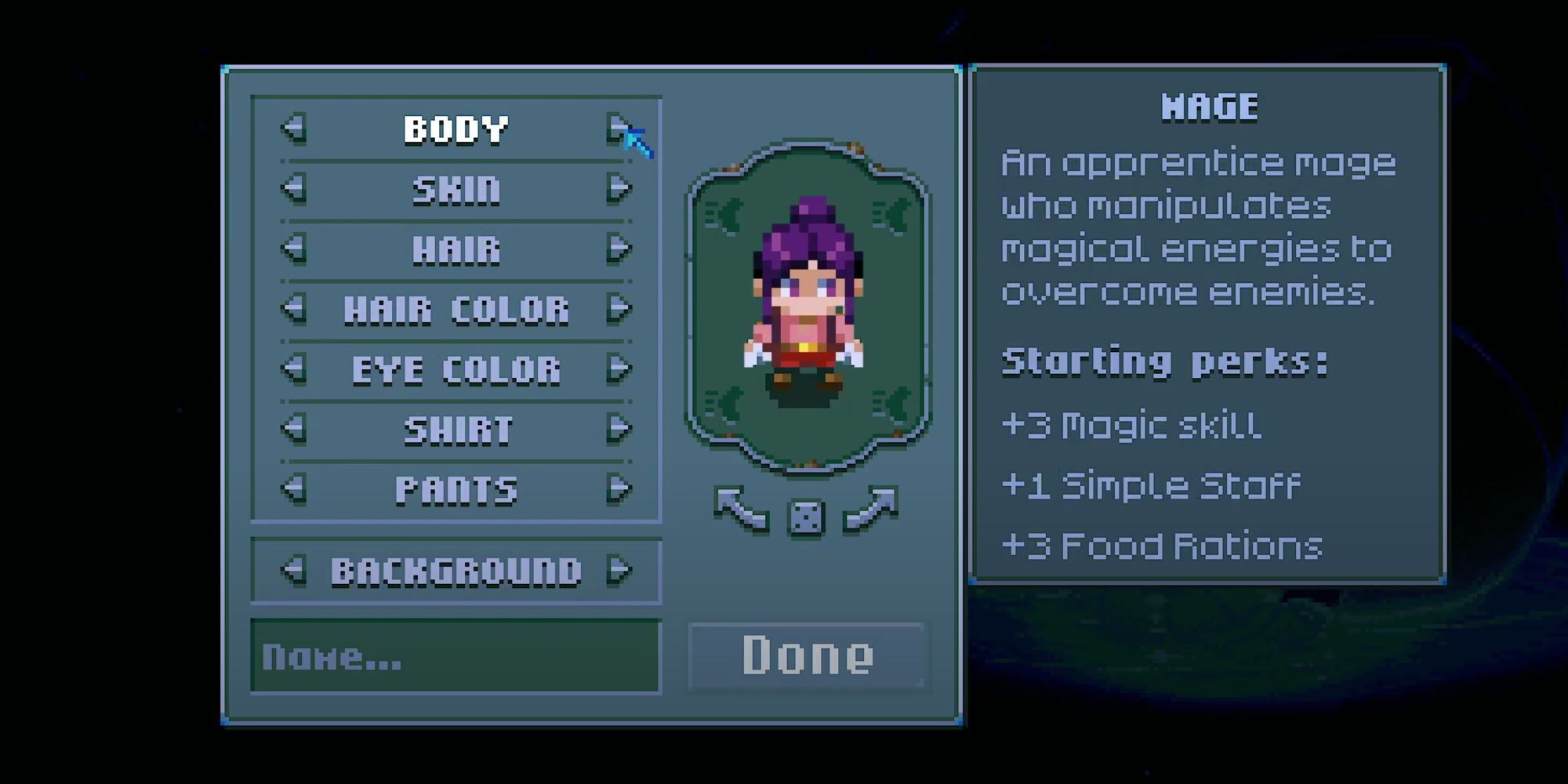 Mage info from Core Keeper