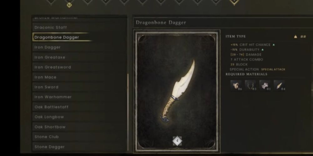 Dragonbone Dagger RuneScape: Dragonwilds