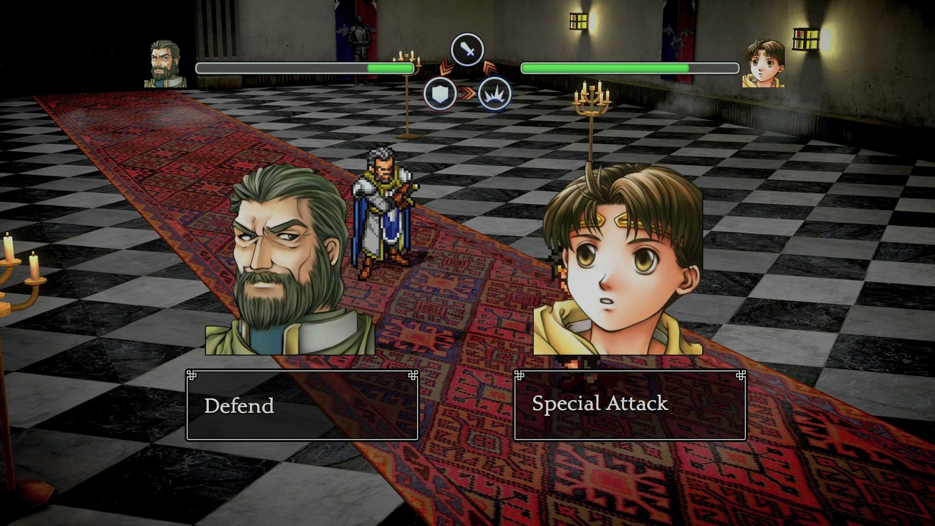 Duel Battles Rock-Paper-Scissors System in Suikoden 2 HD Remaster