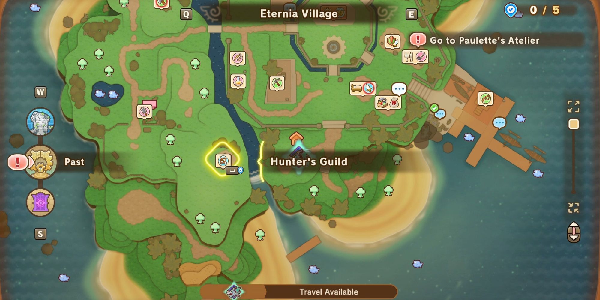 Fantasy Life i Hunter Guild Map