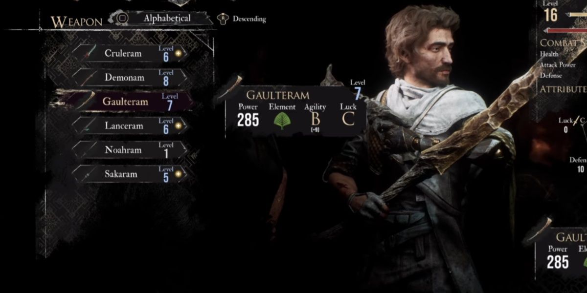 Gaulteram weapon for Gustave in Clair Obscur: Expedition 33