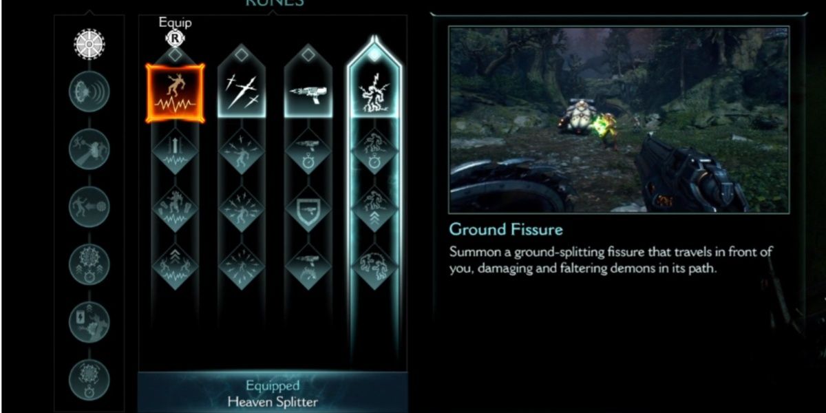 Ground Fissure Shield Rune in Doom: The Dark Ages