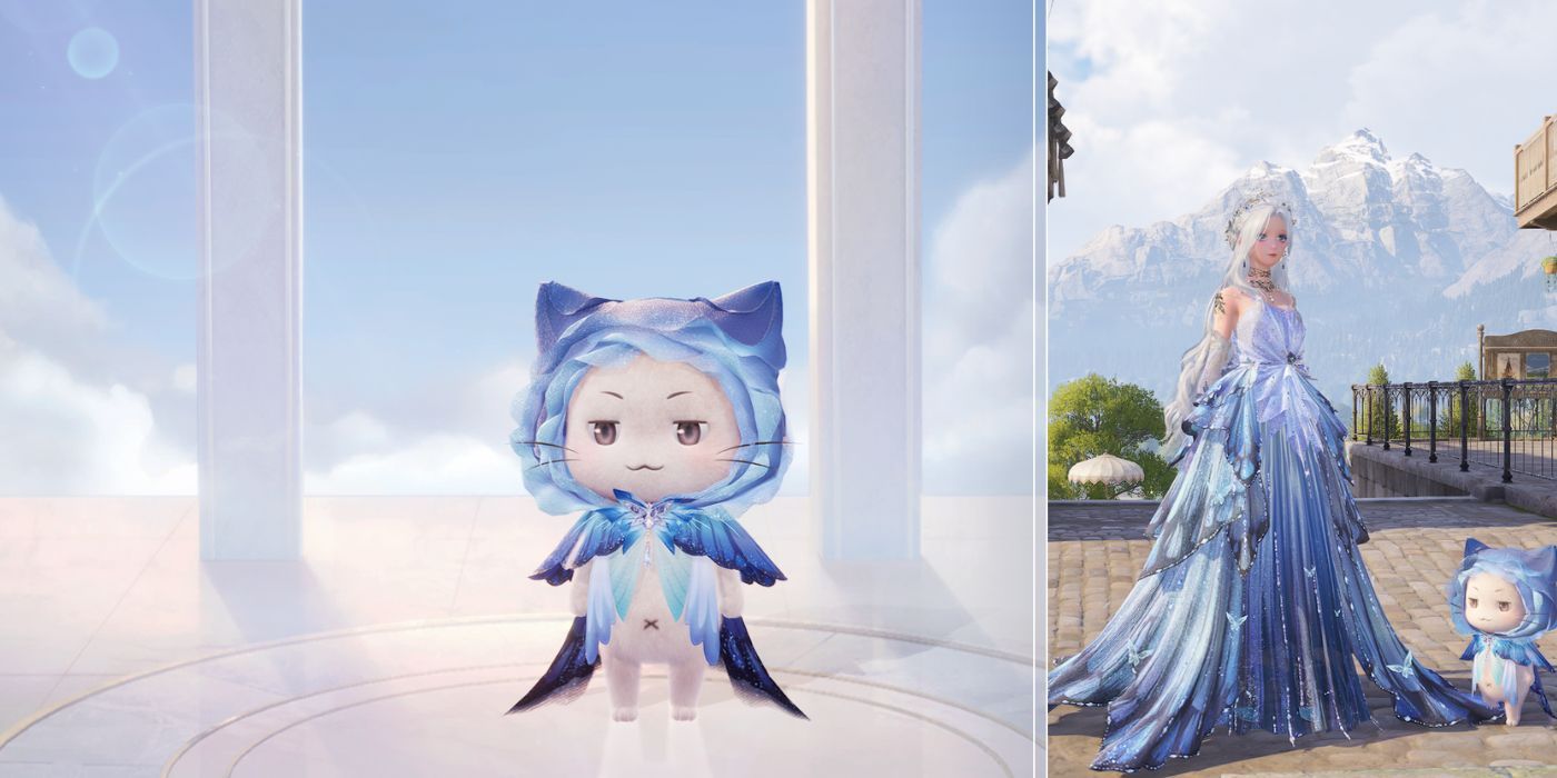 Momo's Butterfly Cloak Matched to Nikki's Flutter Storm Set