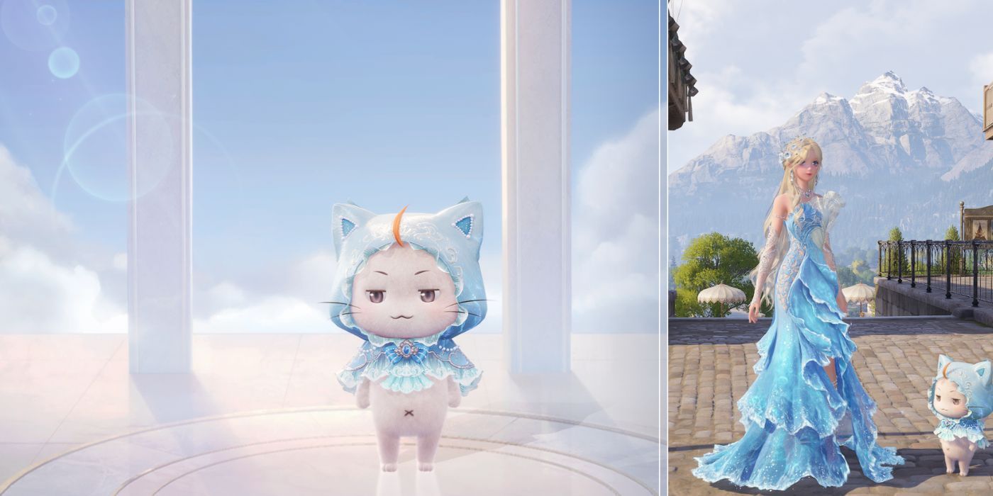 Momo's Wave Cloak Matched to Nikki's Whisper of Waves Set