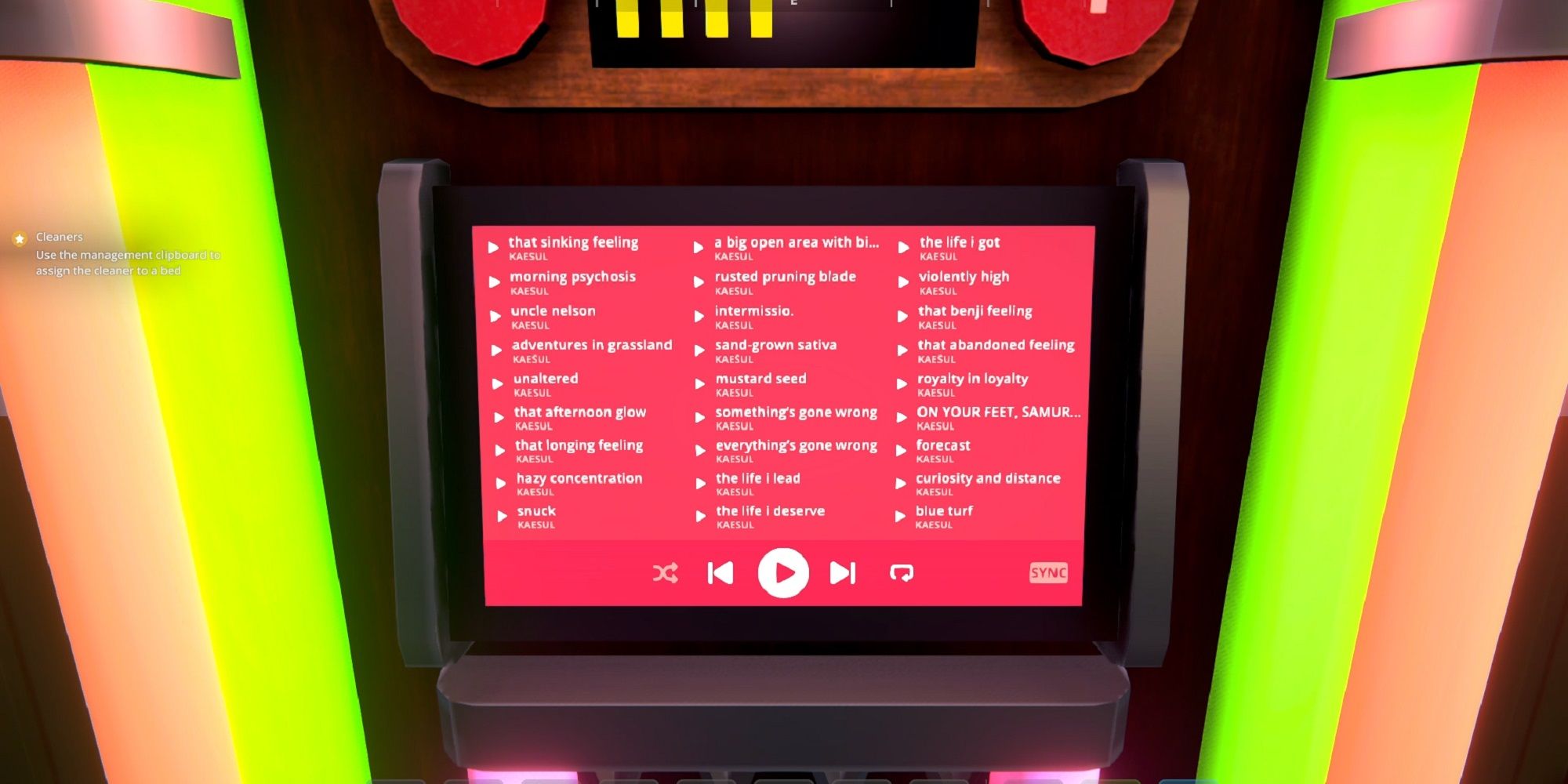 Schedule 1 Jukebox Use