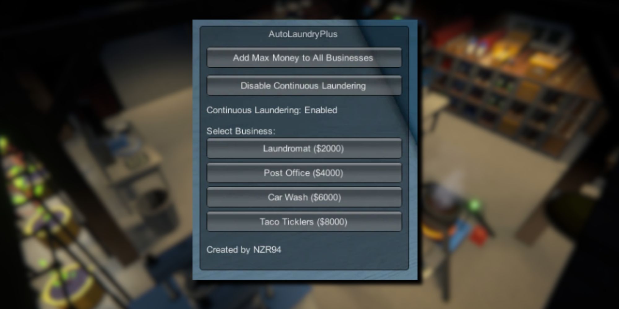 Auto Laundry mod for Schedule 1