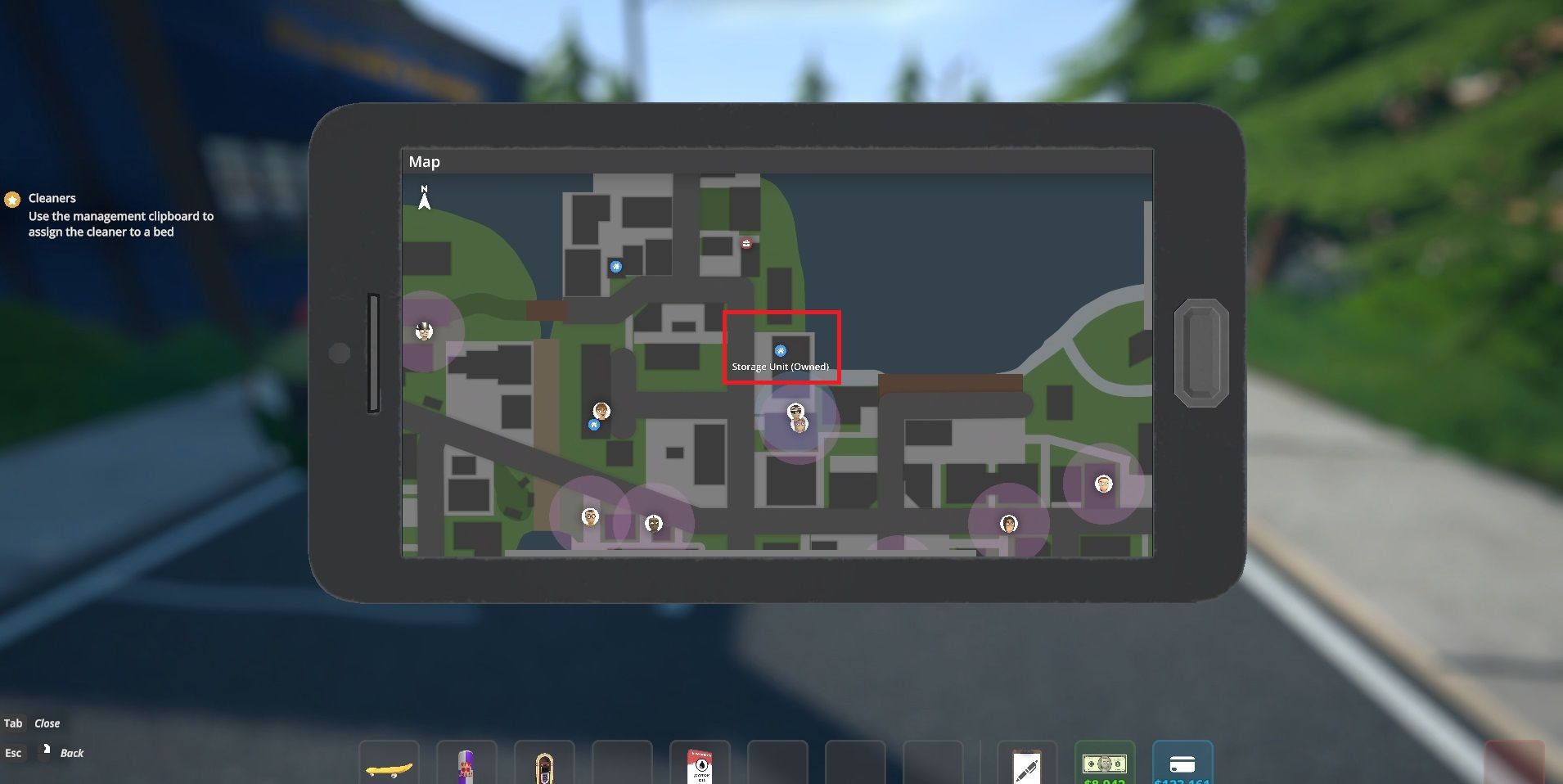 Schedule 1 Storage Unit Map