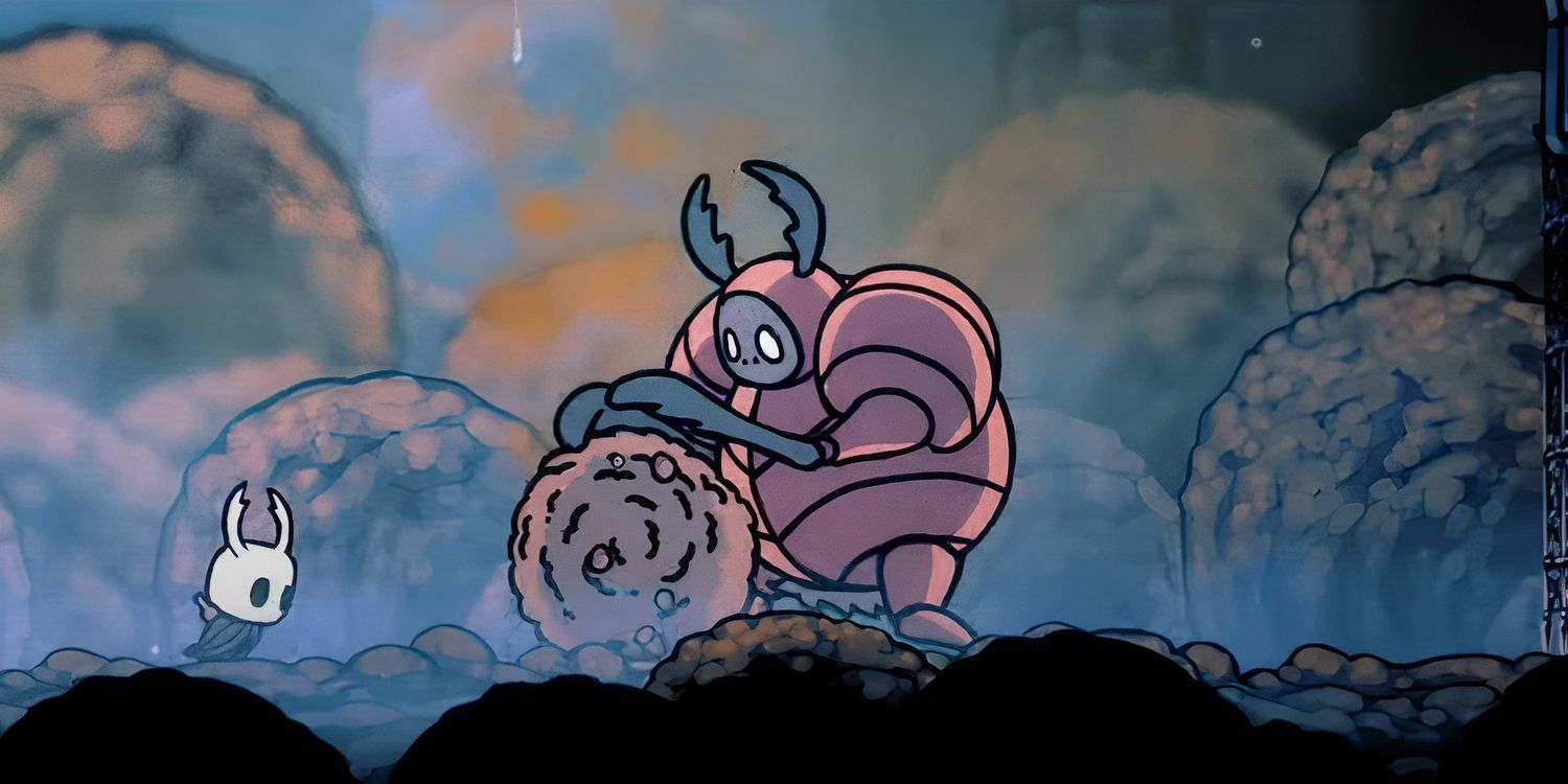 Dung Defender Boss Hollow Knight Battle mid dung attack
