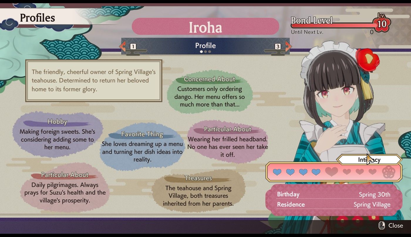 Iroha Bond Rune Factory: Guardians of Azuma