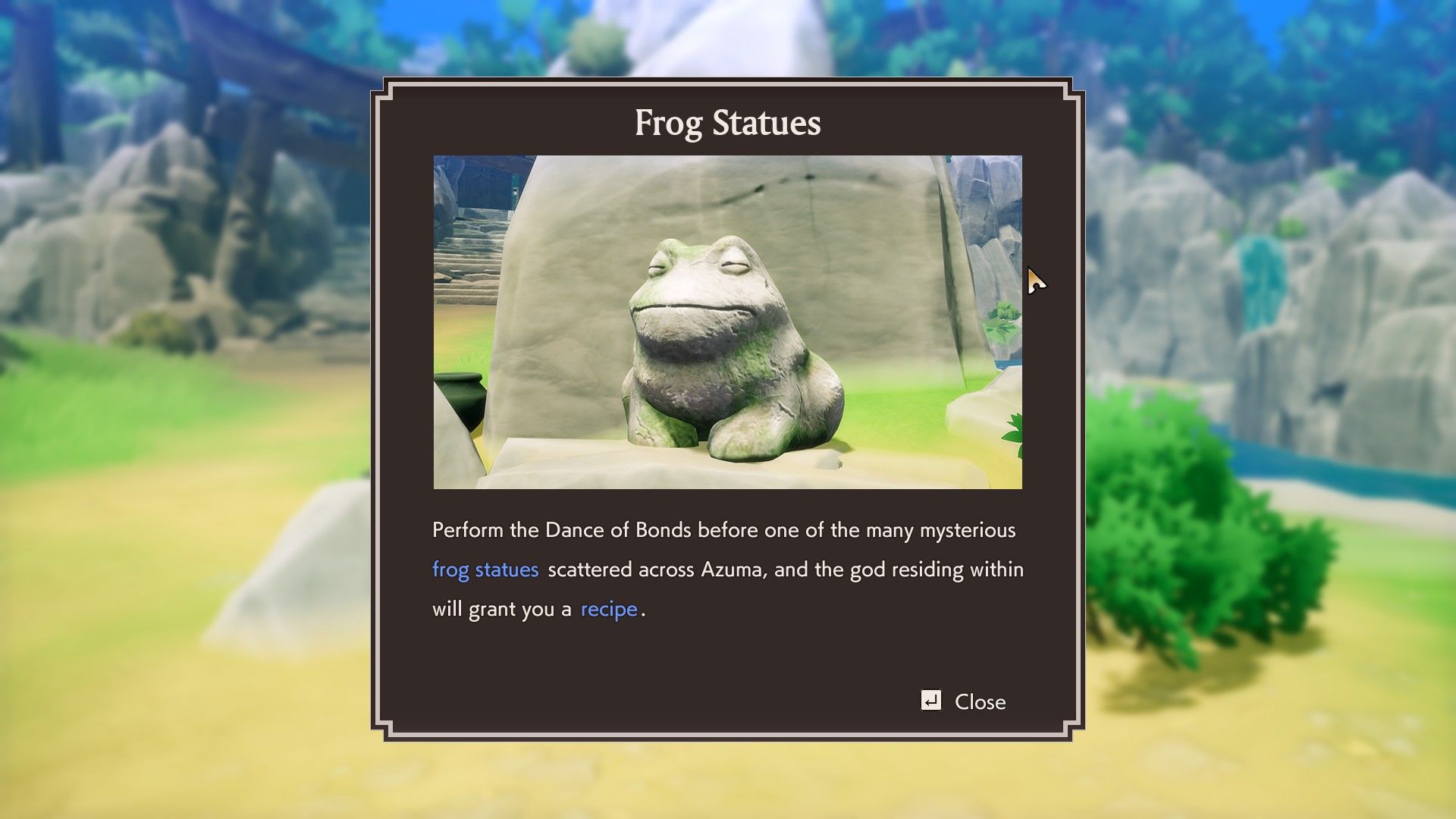 Frog Statue Tutorial Rune Factory: Guardians of Azuma