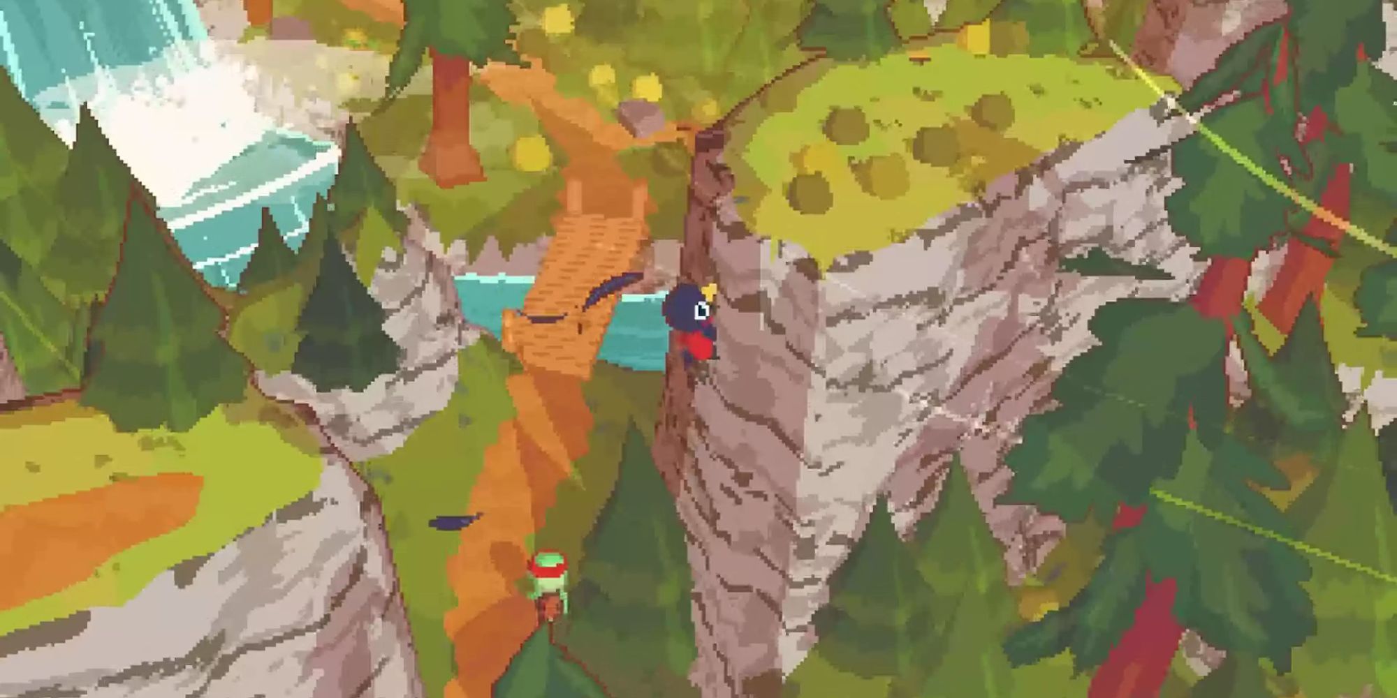 Climbing in the cozy game A Short Hike