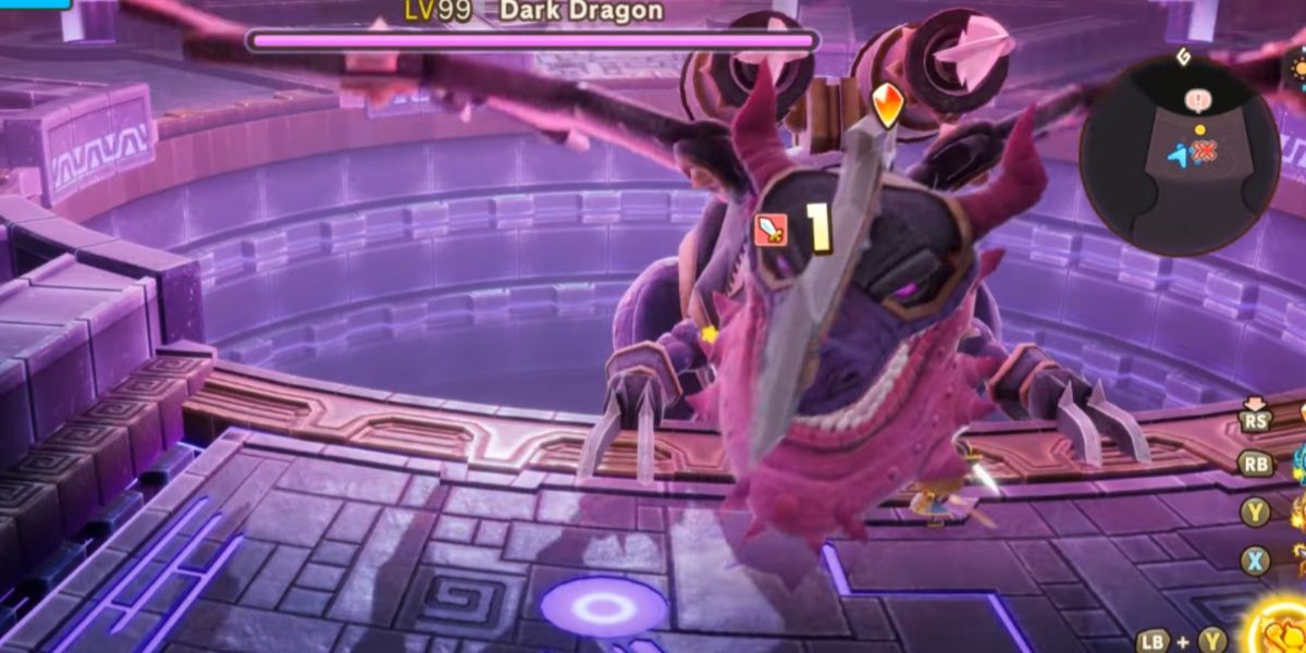 Dark Dragon Boss in FANTASY LIFE i: The Girl Who Steals Time