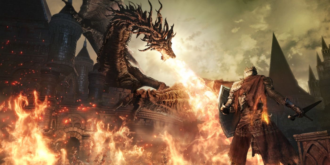 Dark-Souls-III-Player-facing-fire-breathing-dragon
