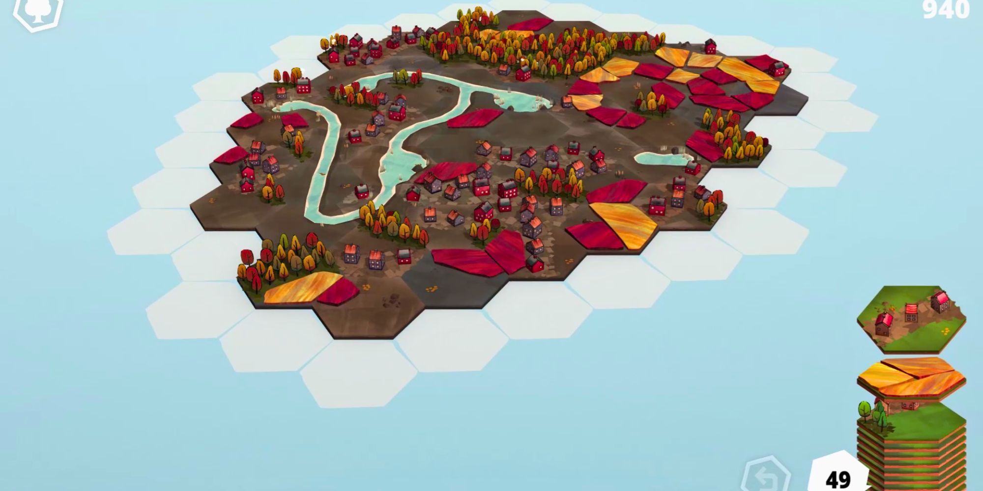 Dorfromantik fall village design
