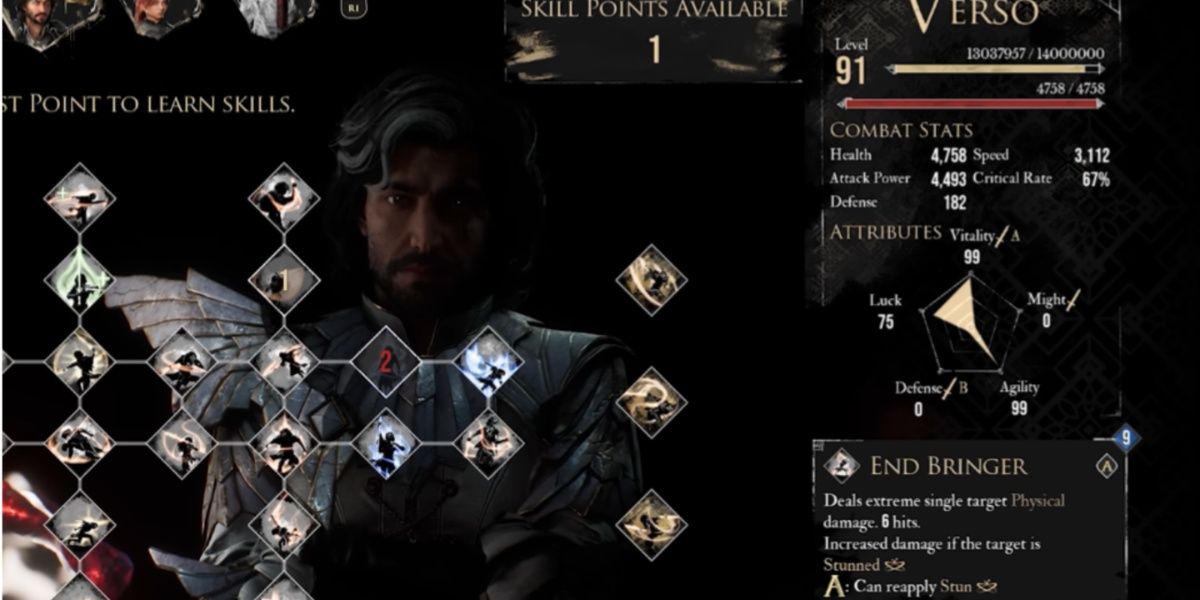 End Bringer Verso skill in Clair Obscur: Expedition 33