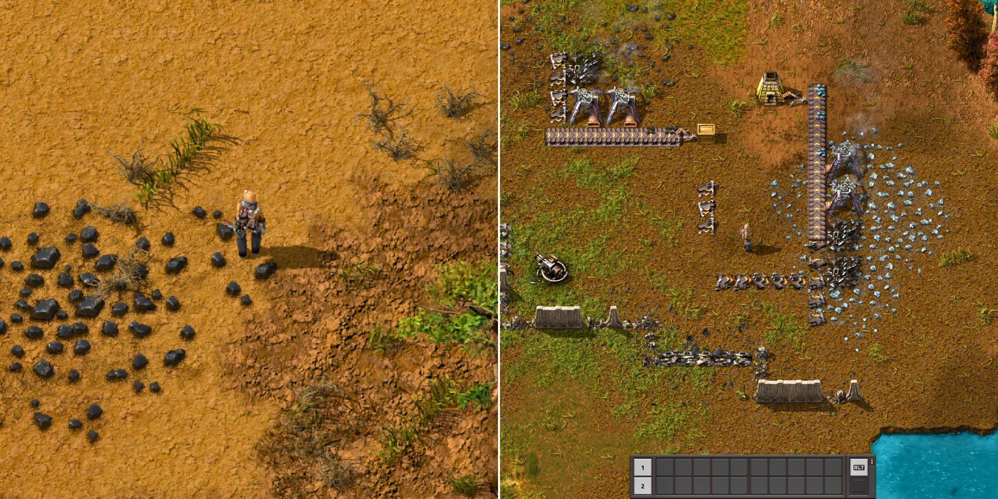 Collage from Factorio