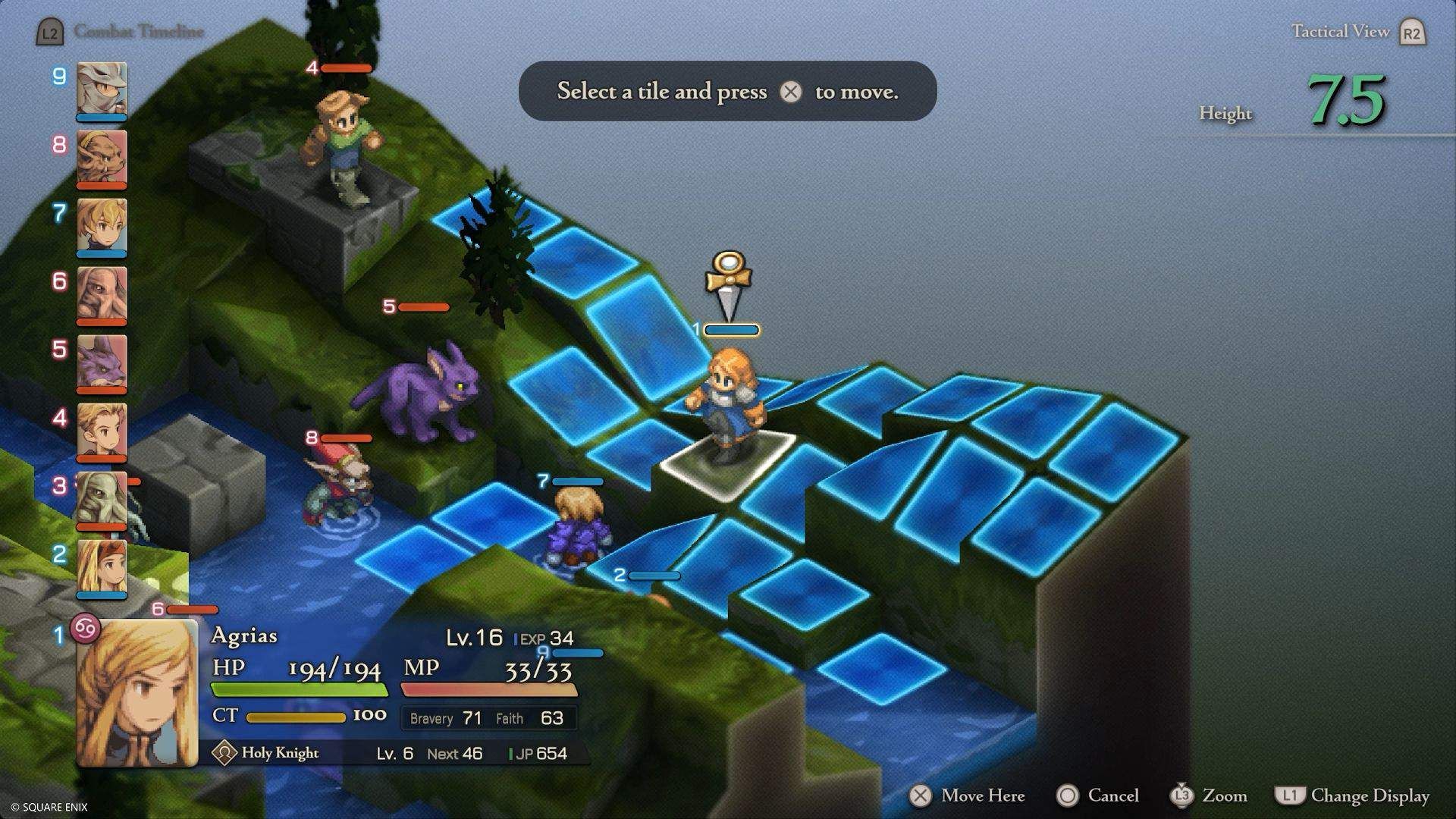 Final Fantasy Tactics Ivalice Chronicles Interface