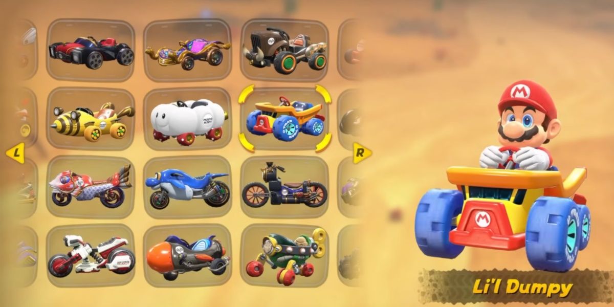 Li'l Dumpy Kart in Mario Kart World