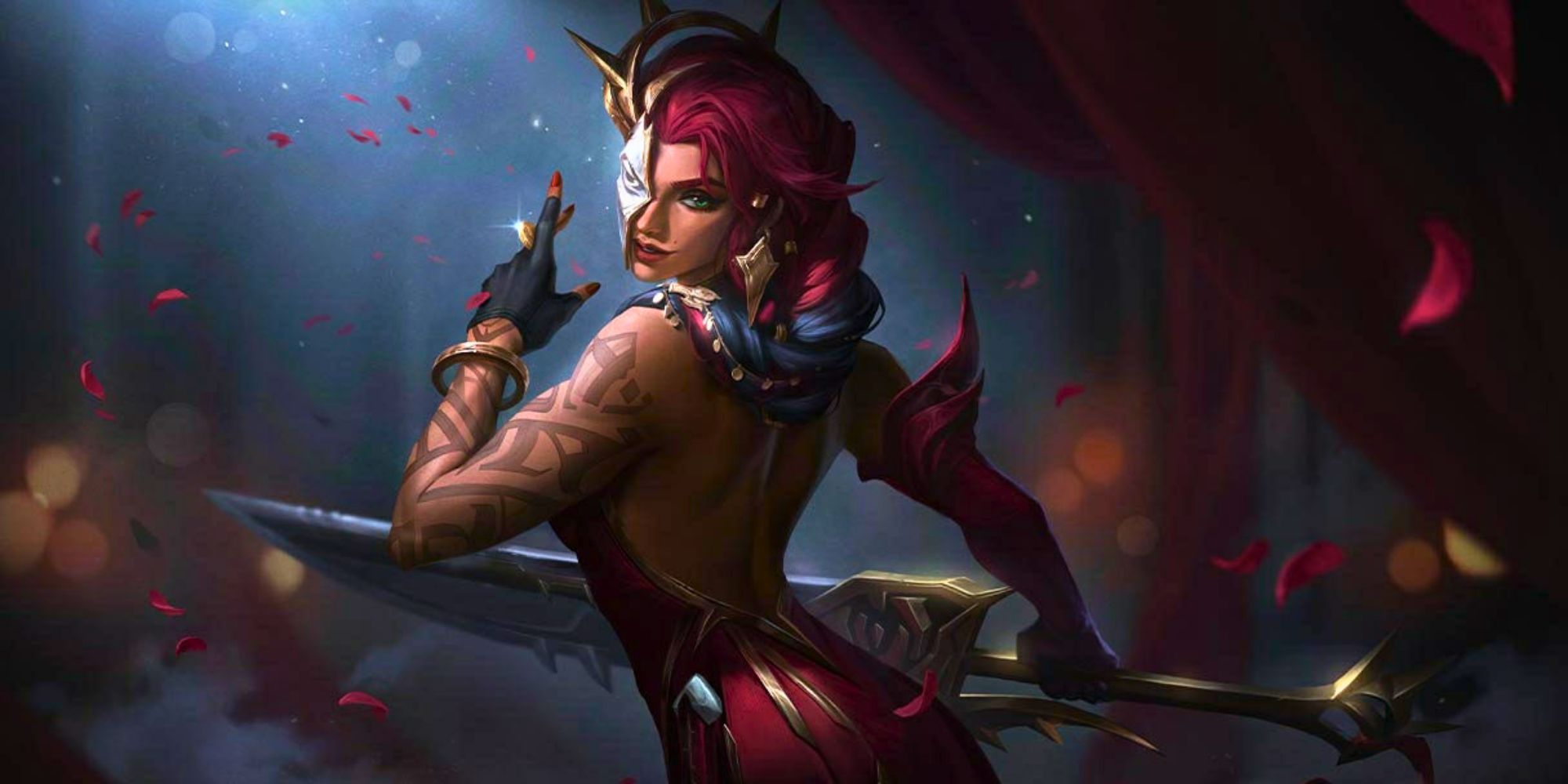 League of Legends Samira splash art