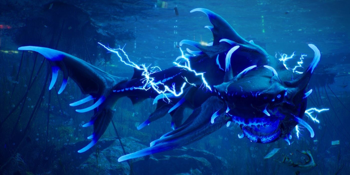 Maneater-the-Shark-weaing-the-Bio-Electric-mutations