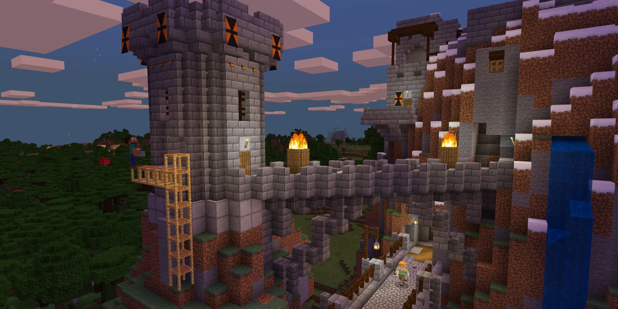 Epic castle build in Minecraft