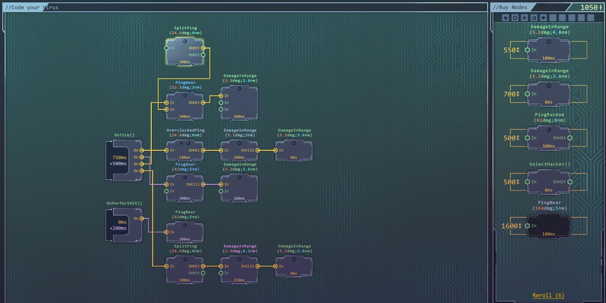 Net.Attack() Node Customization Screen