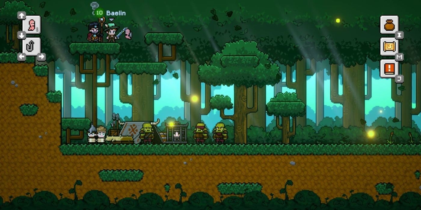 Nice-Day-For-Fishing-Baelin-standing-above-camp-full-of-orcs