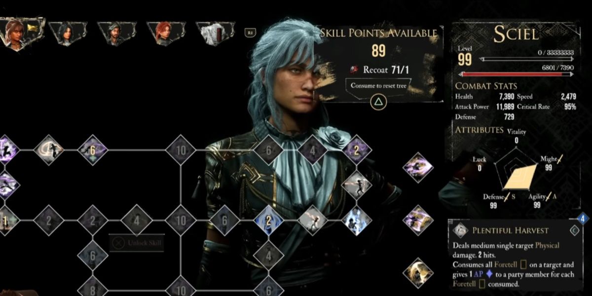 Sciel's Plentiful Harvest Skill in Clair Obscur: Expedition 33