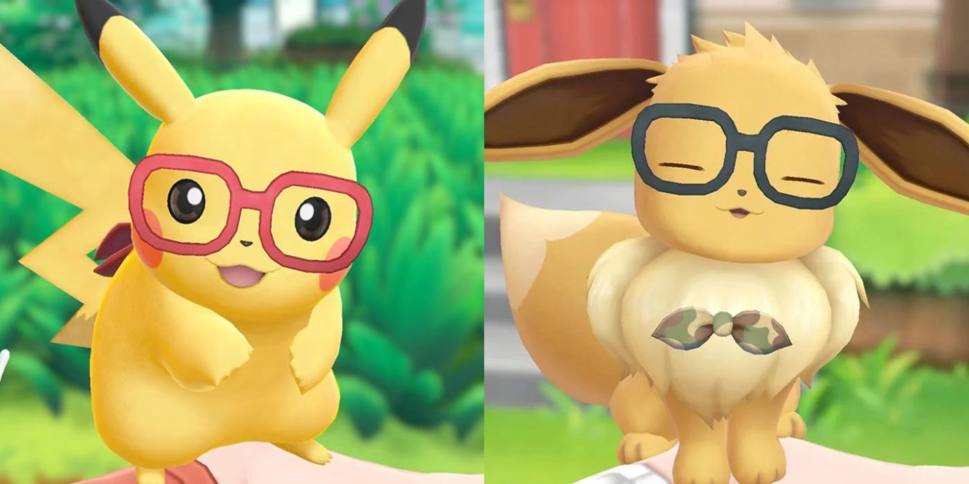 Pikachu-and-Eevee-wearing-cute-glasses-Pokémon-Let's-Go-Pikachu-Eevee