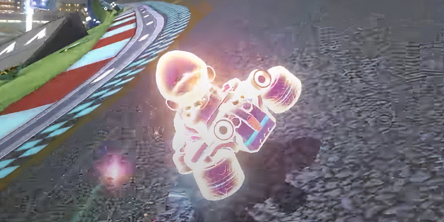 Super Star Mario Kart 8 item on Mario