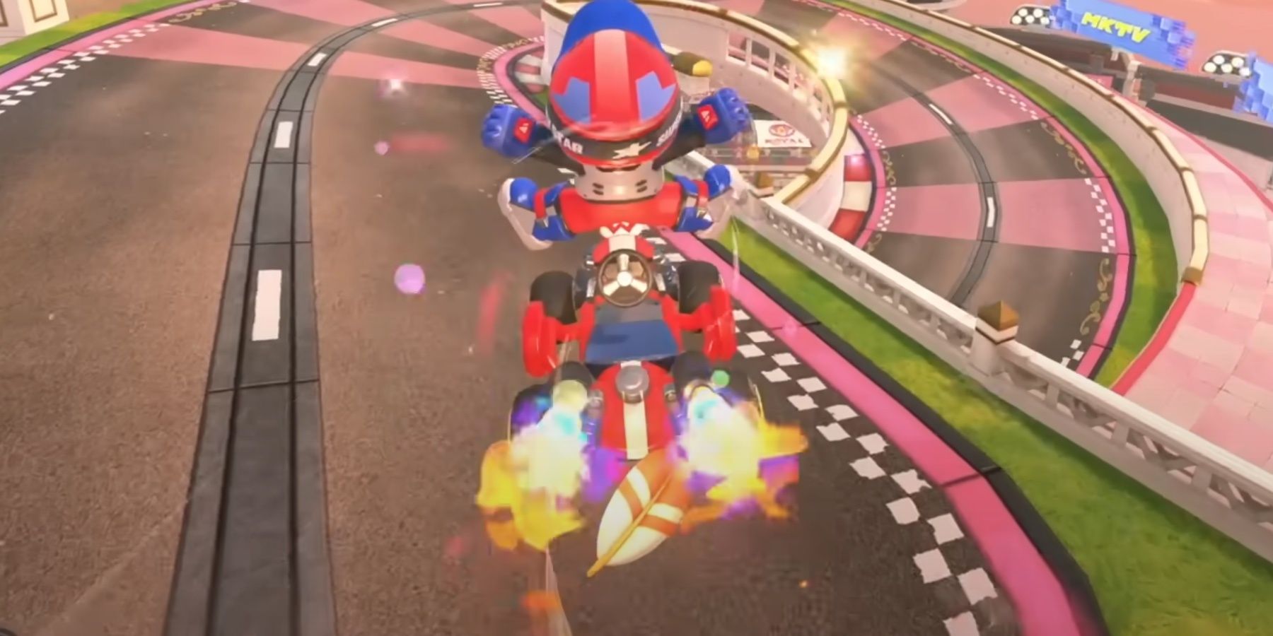 Feather mario Kart World used my Mario