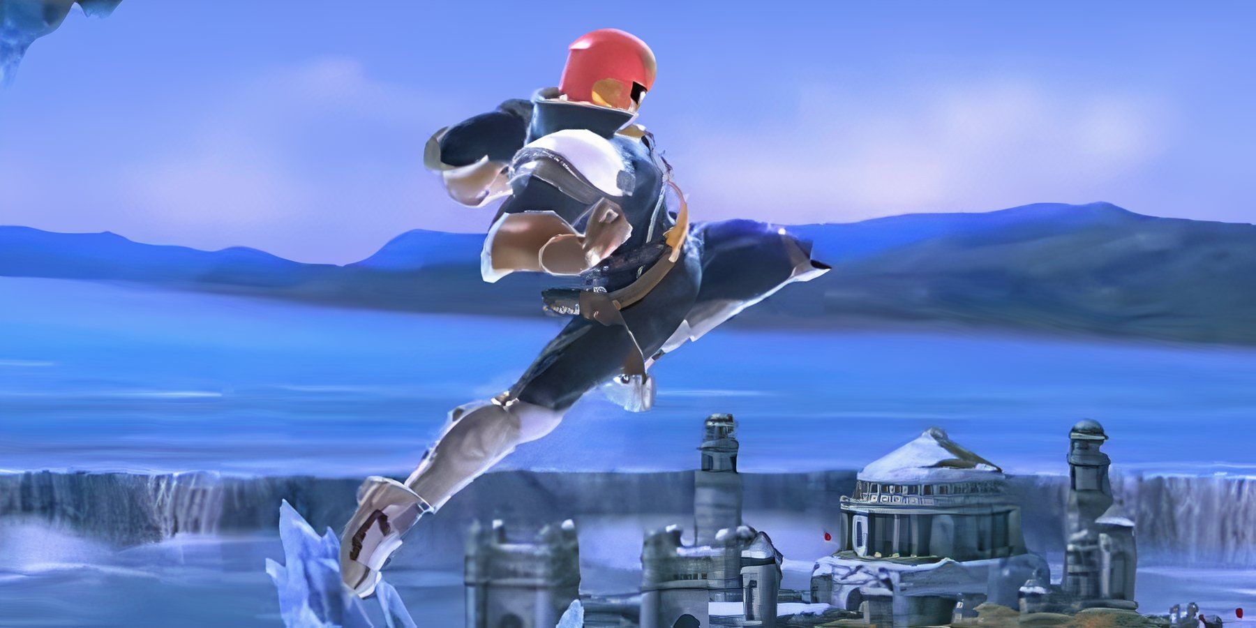 Captain Falcon Smash Bros Ultimate air forward