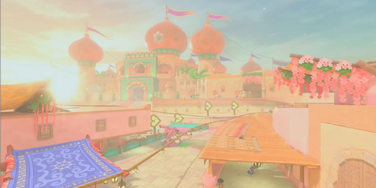 Shy Guy Bazaar Track in Mario Kart World