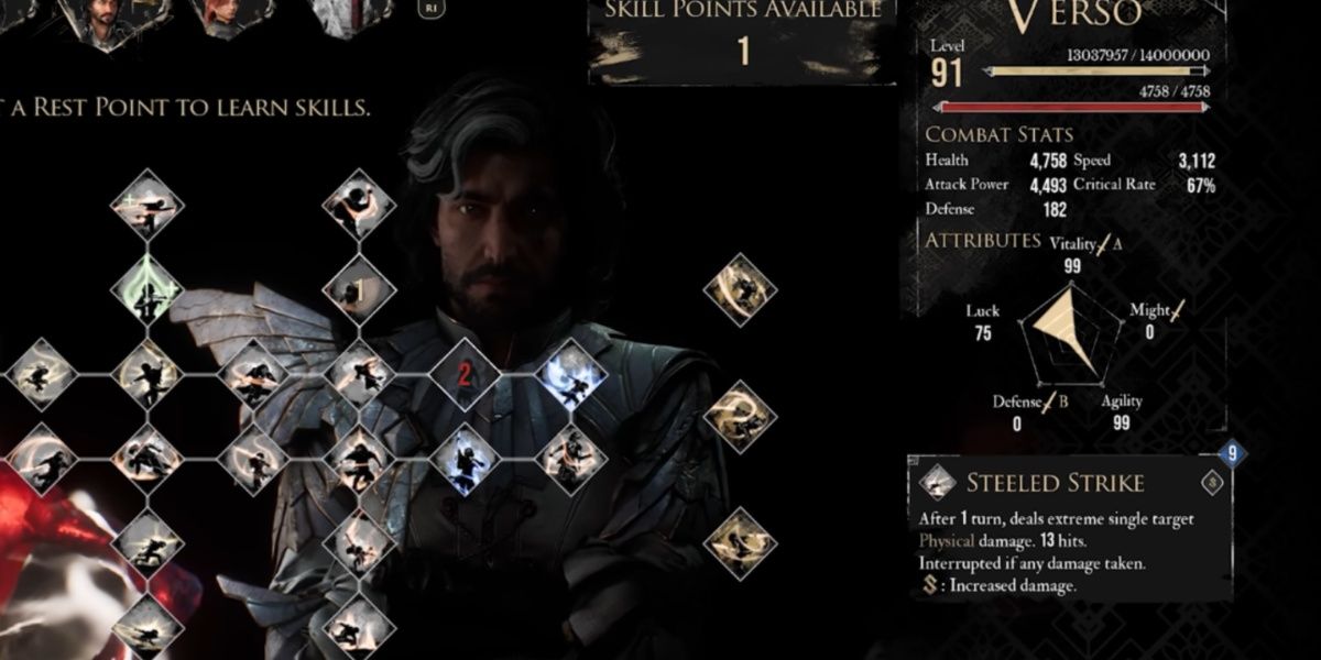 Verso's Steeled Strike Skill in Clair Obscur: Expedition 33