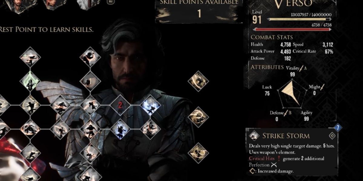 Verso's Strike Storm Skill in Clair Obscur: Expedition 33