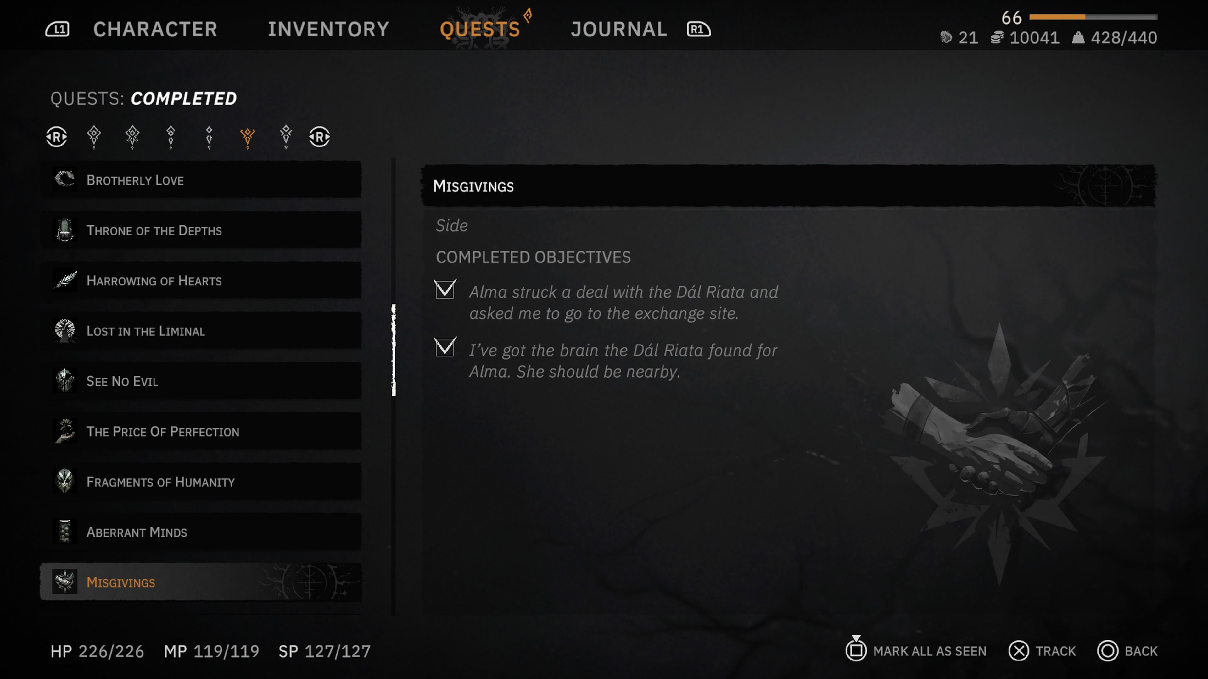 Misgivings Quest Tainted Grail: The Fall Of Avalon