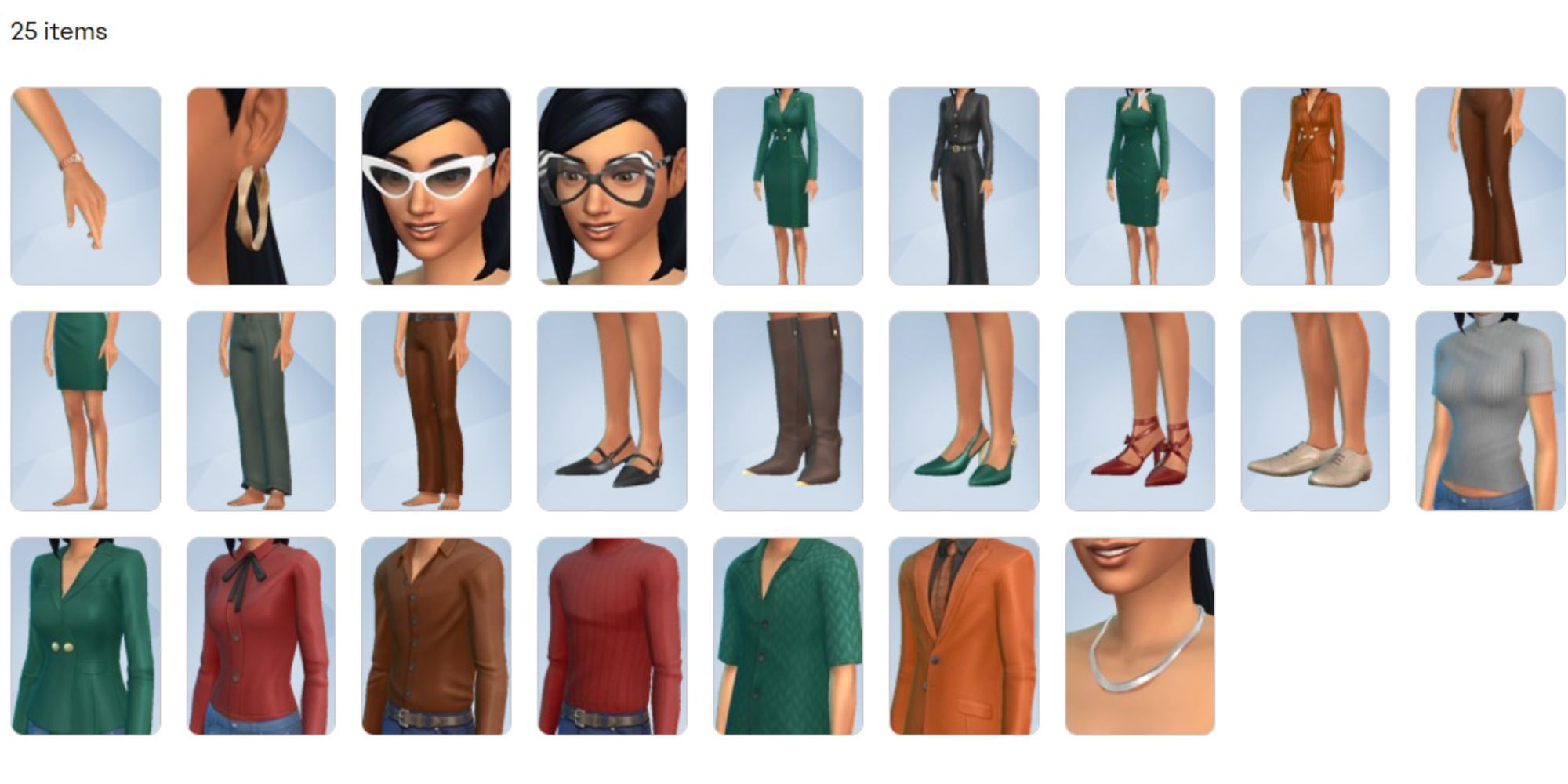 Business Chic creator kit for The Sims 4