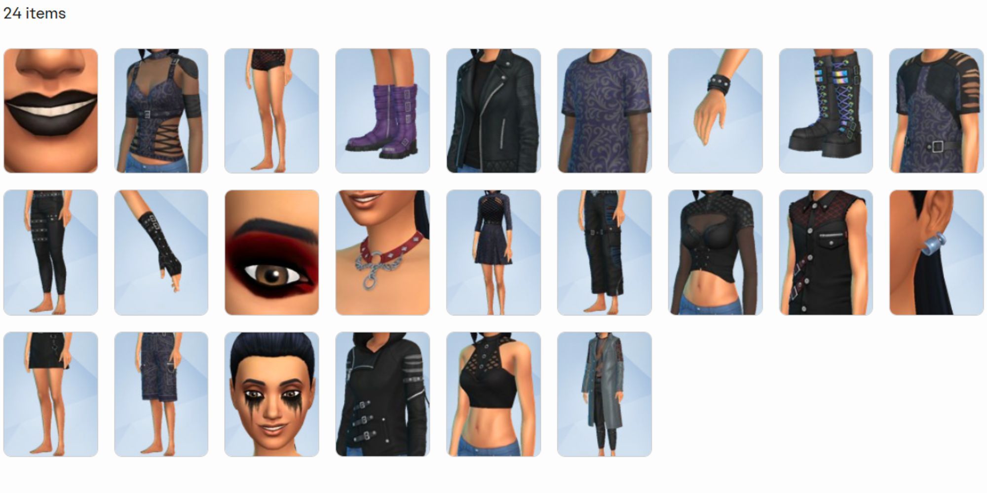 Goth Galore fashion kit