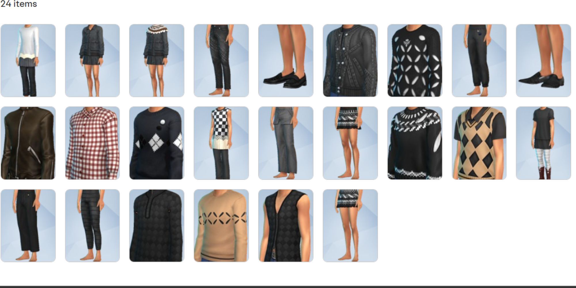 Modern Menswear clothing for The Sims 4