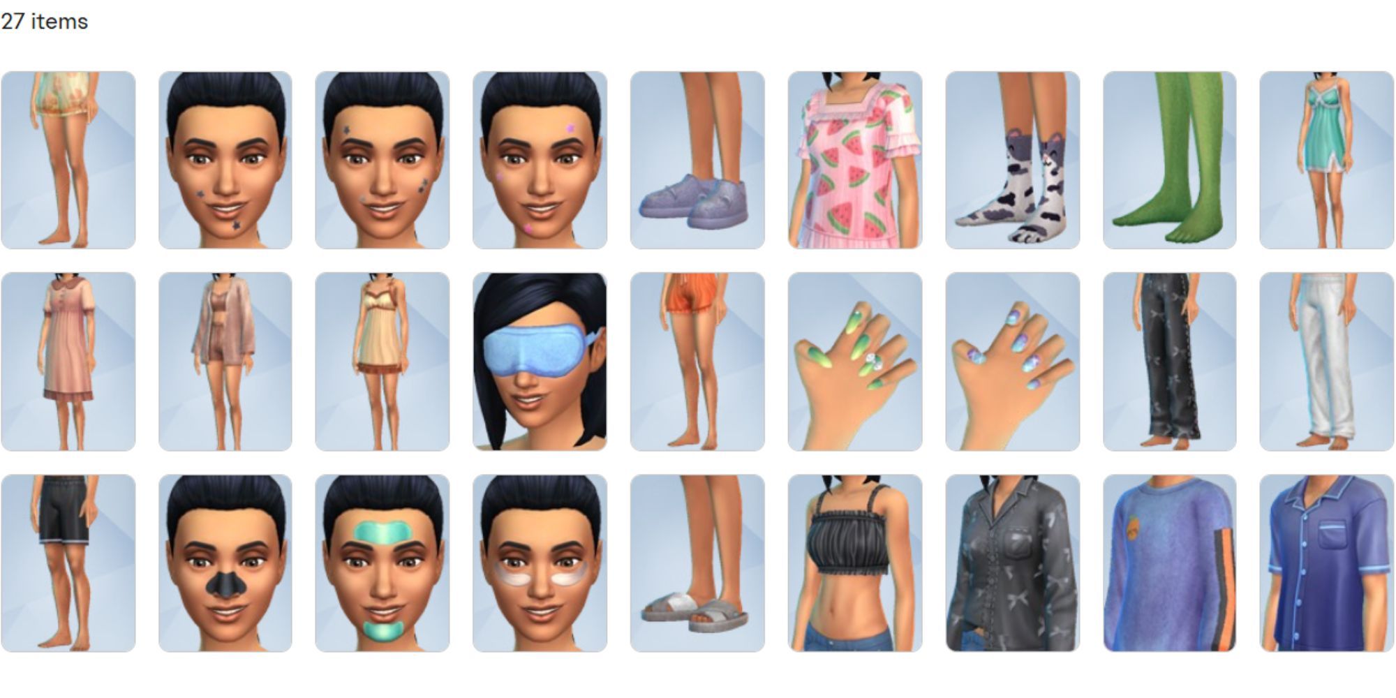 Sweet Slumber Party clothing kit