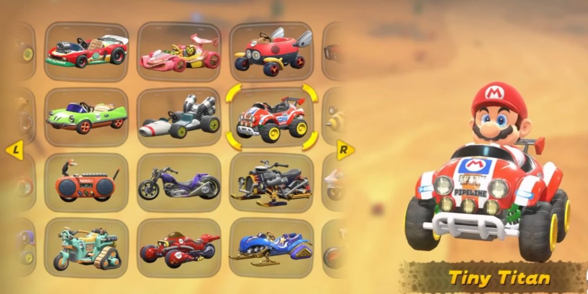 Tiny Titan Mario Kart World