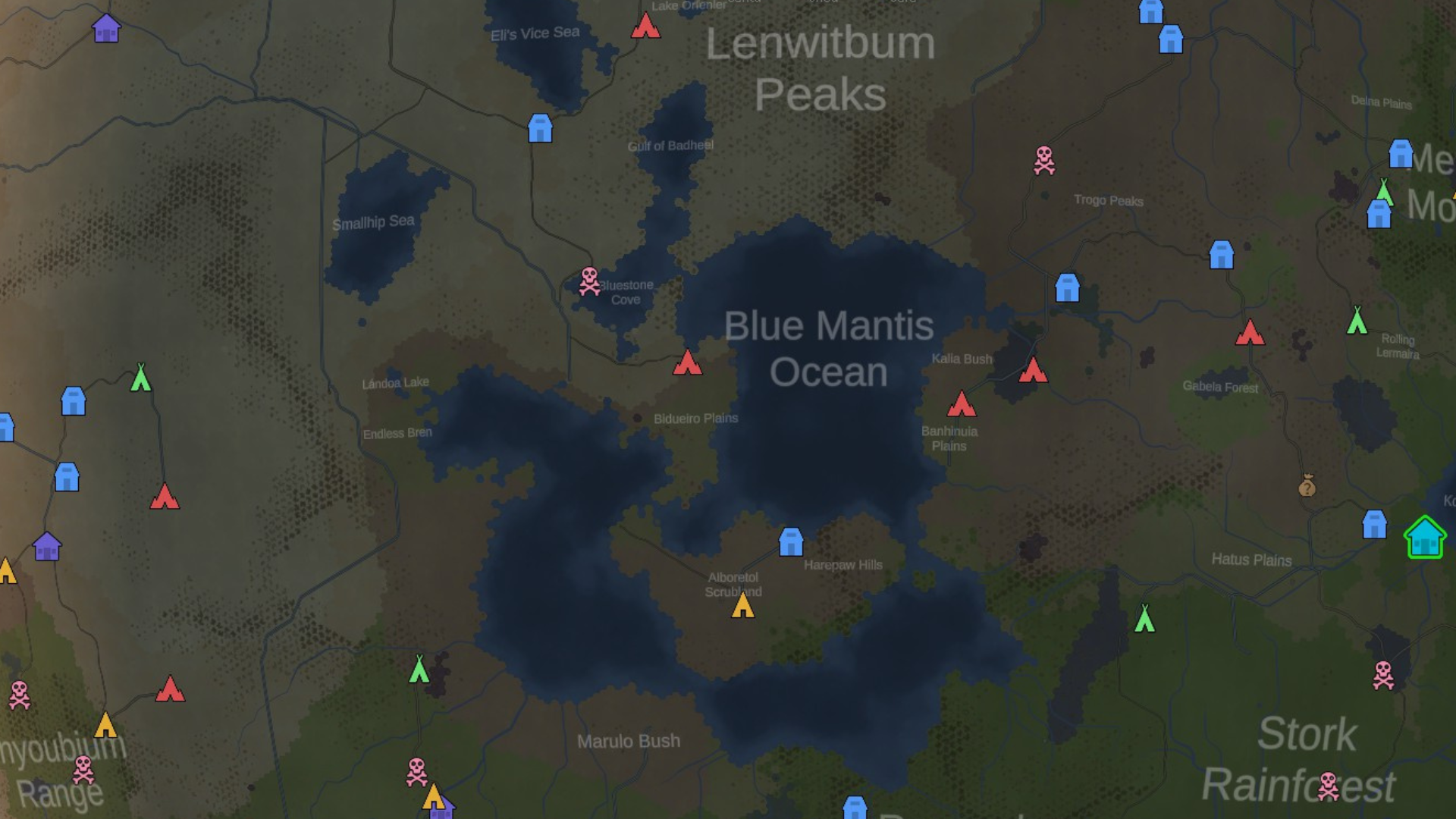 World Map View RimWorld- Odyssey