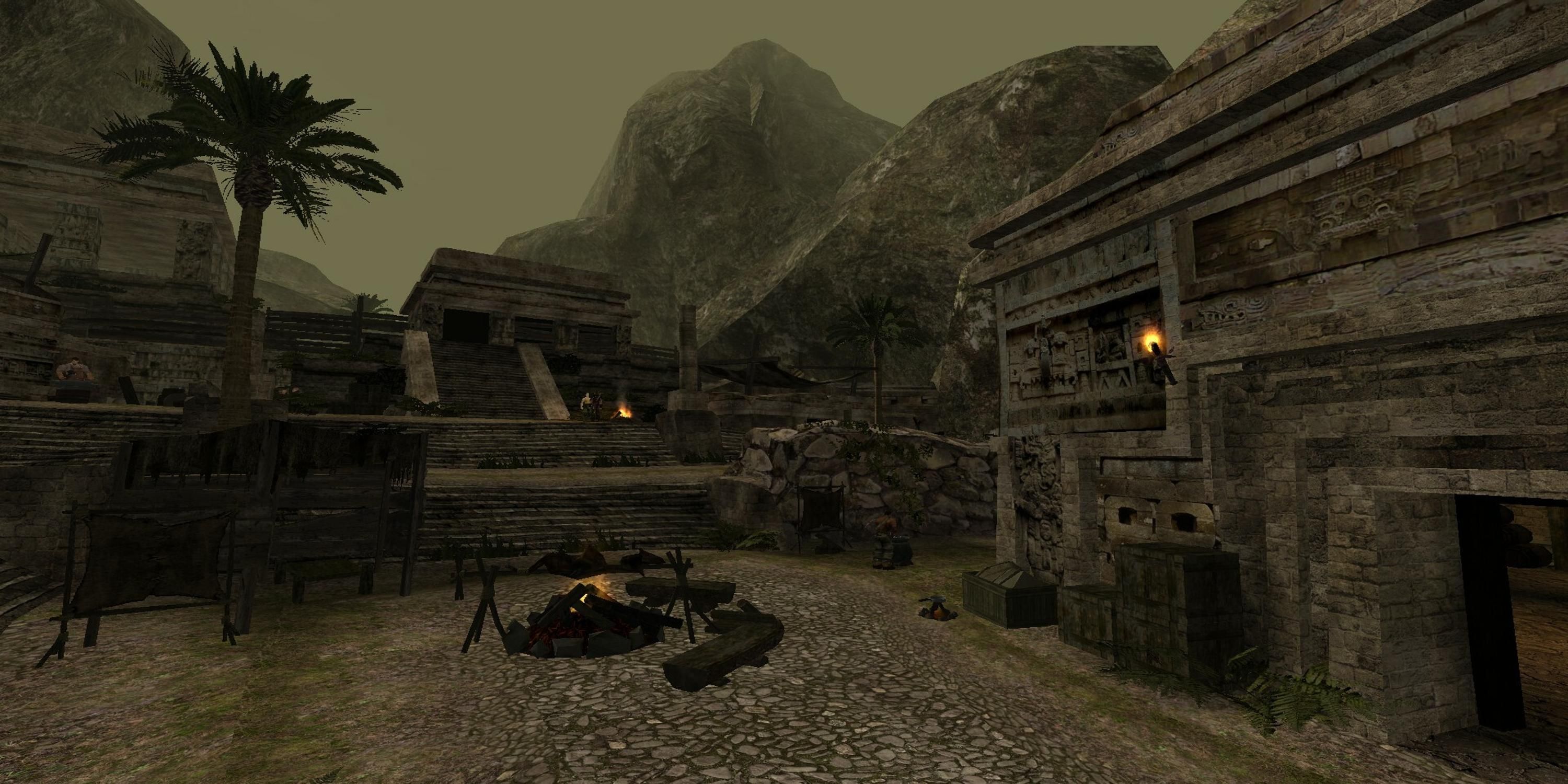 A look inside a settlement in Gothic 2